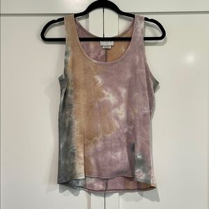 Allison Izu Multicolor Tie-Dye Tank Top